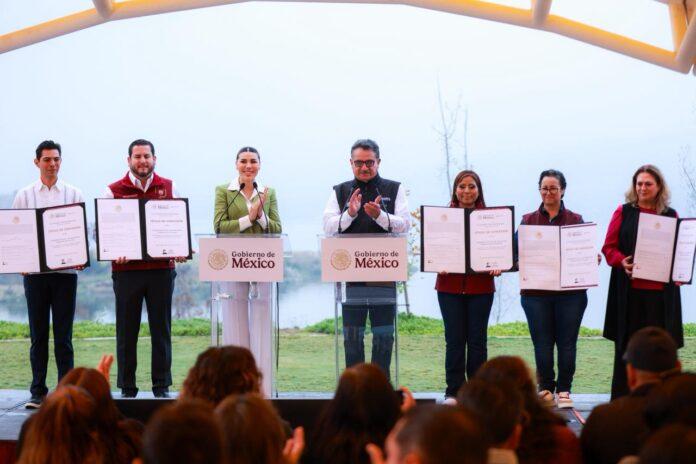 CONSOLIDAN GOBERNADORA MARINA DEL PILAR Y PRESIDENTA CLAUDIA SHEINBAUM PARDO LA JUSTICIA HÍDRICA EN BAJA CALIFORNIA CON ENTREGA DE TÍTULOS DE AGUA A MUNICIPIOS