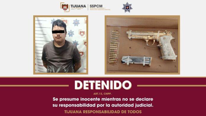 Detiene Policía Municipal a persona con arma de fuego