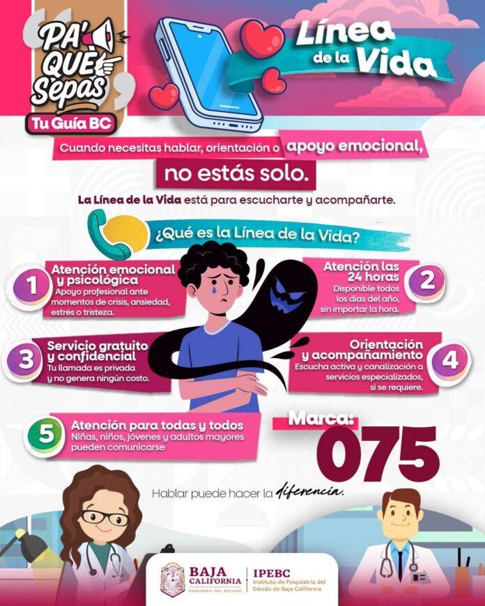 BRINDAN APOYO PSICOLÓGICO INMEDIATO A TRAVÉS DE LA LÍNEA 075 EN BAJA CALIFORNIA.lasnoticias.info