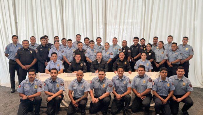 Certifica Gobierno Municipal a 68 nuevos elementos de la Dirección de Bomberos de Tijuana en atención de emergencias