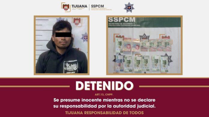 Detiene SSPCM a sujeto por robo con violencia a comercio en la Zona Centro