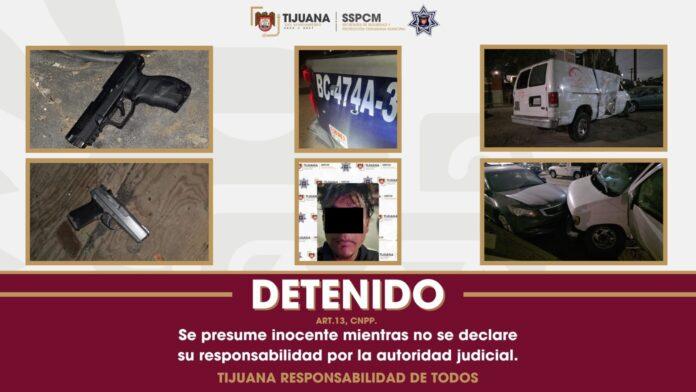 Asegura Policía Municipal a personas por portación de arma de fuego y agresión a oficiales