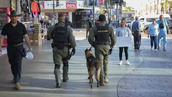 Realiza Policía Municipal recorridos preventivos en primer cuadro de la ciudad