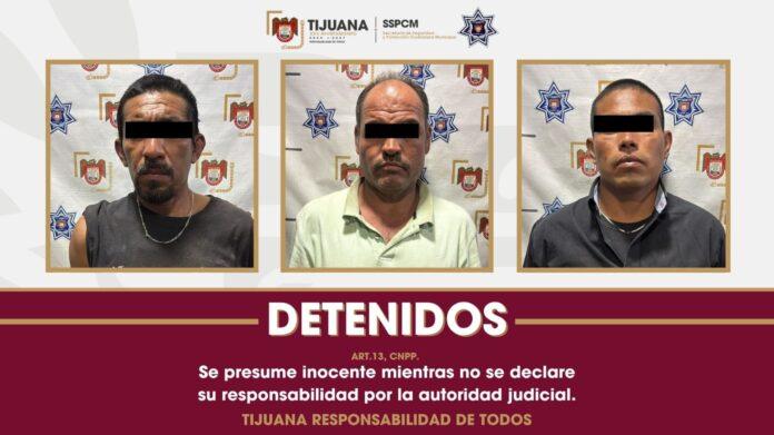 Asegura Policía Municipal a tres personas por narcomenudeo