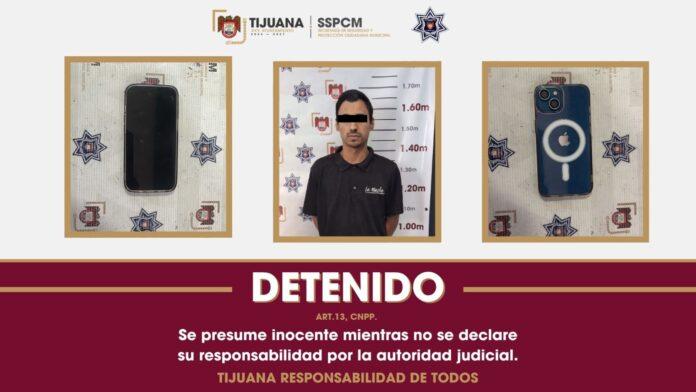 Asegura Policía Municipal de Tijuana a presunto responsable del delito de allanamiento de morada y robo