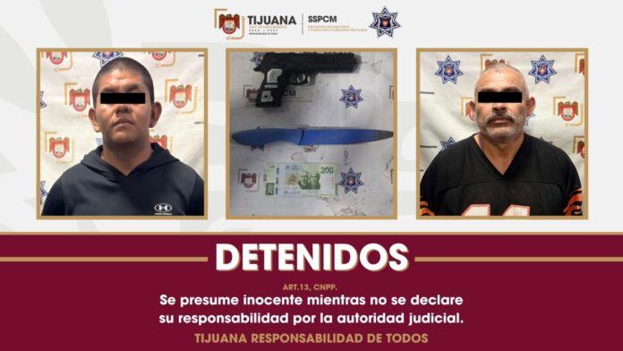 Asegura Policía Municipal a dos sujetos por robo con violencia y allanamiento de morada en la colonia Francisco Villa