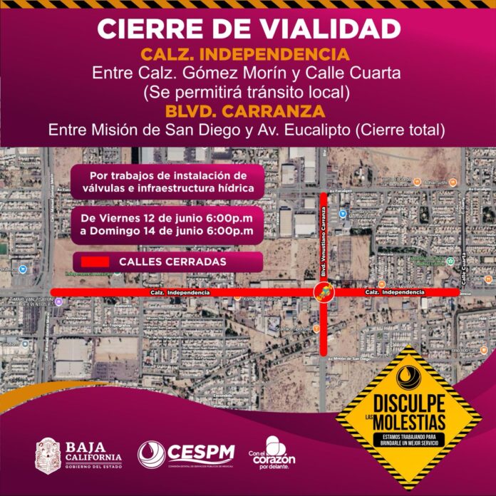 CESPM EJECUTARÁ OBRAS DE INFRAESTRUCTURA HÍDRICA EN CARRANZA Y CALZADA INDEPENDENCIA ESTE FIN DE SEMANA.lasnoticias.info
