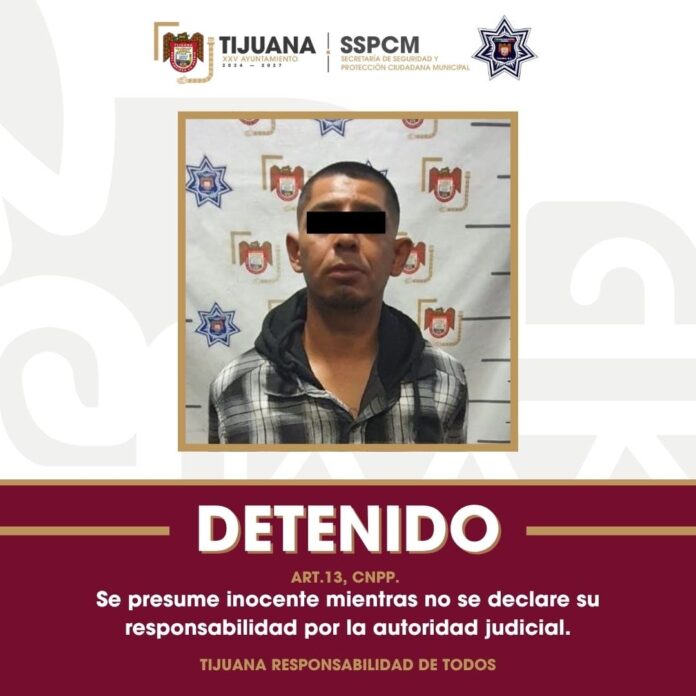 Detiene Policía Municipal a hombre presuntamente involucrado en agresión con objeto contundente y arma punzocortante