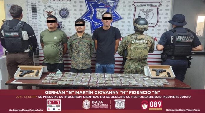 DETIENEN AUTORIDADES DE SEGURIDAD A TRES INDIVIDUOS; ASEGURAN ARMAS Y DROGA.lasnoticias.info