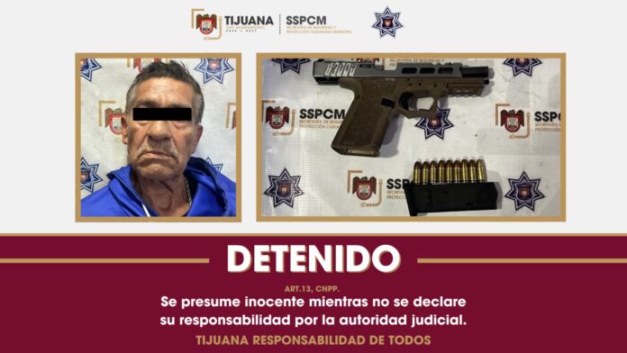 Arrestan elementos de la SSPCM a sujeto por portación de arma de fuego y presuntas detonaciones
