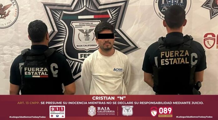 ERA BUSCADO POR VIOLENCIA FAMILIAR Y LESIONES, FUE DETENIDO POR LA FUERZA ESTATAL.lasnoticias.info