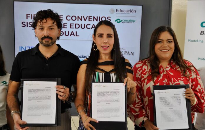 FIRMA CONALEP BAJA CALIFORNIA TRES NUEVOS CONVENIOS BAJO EL SISTEMA DE EDUCACIÓN DUAL EN TECATE.lasnoticias.info
