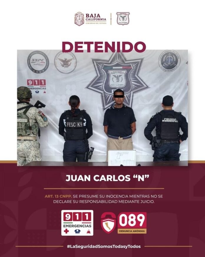 DETIENE FUERZA ESTATAL A HOMBRE ARMADO EN MEXICALI; APOYO DE K-9 FUE DECISIVO.lasnoticias.info