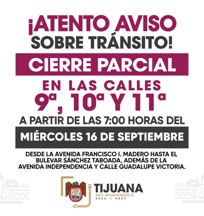 Realizará XXV Ayuntamiento de Tijuana desfile cívico-militar por el 216 Aniversario de la Independencia de México