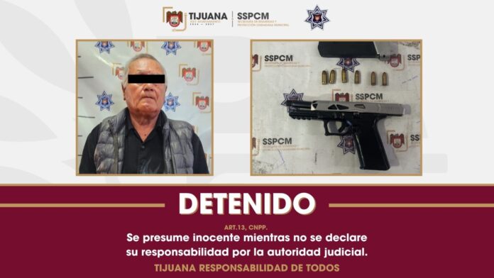 Detienen agentes de la Policía Municipal a hombre en posesión de un arma de fuego
