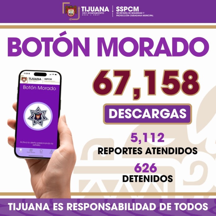 Atiende SSPCM más de 5 mil reportes a través de la aplicación Botón Morado Atiende SSPCM más de 5 mil reportes a través de la aplicación Botón Morado