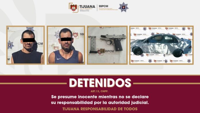 Arrestan elementos de la SSPCM a dos hombres presuntamente en posesión de un arma de fuego Arrestan elementos de la SSPCM a dos hombres presuntamente en posesión de un arma de fuego