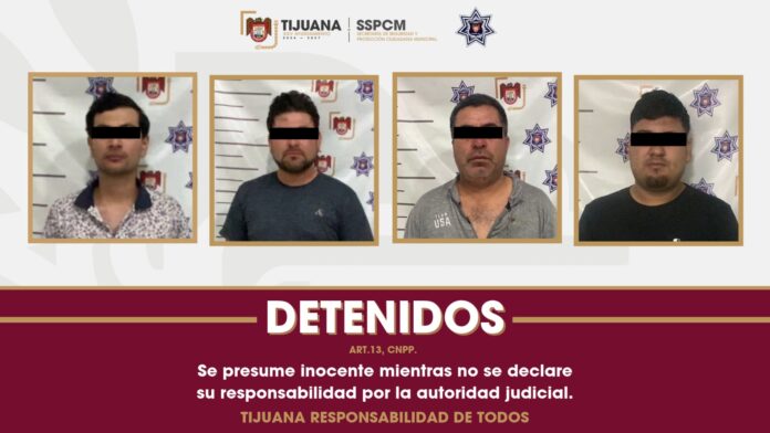 Aseguran agentes de la SSPCM a cuatro hombres tras riña en el fraccionamiento El Vergel
