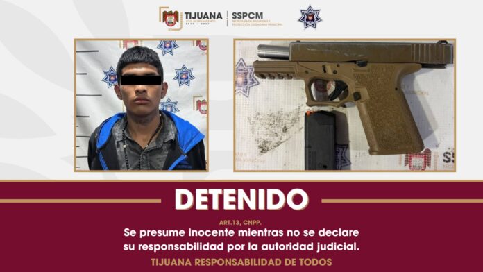 Asegura la SSPCM a un hombre por presunta portación de arma de fuego Asegura la SSPCM a un hombre por presunta portación de arma de fuego