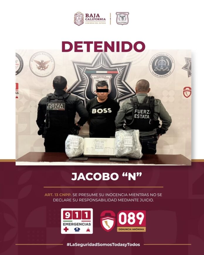 DETIENE FESC A “EL CHIAPAS” EN POSESIÓN DE MÁS DE UN KILO DE METANFETAMINA.lasnoticias.info